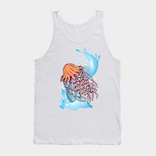 Jellyfish Jumping Out of Water Tank Top